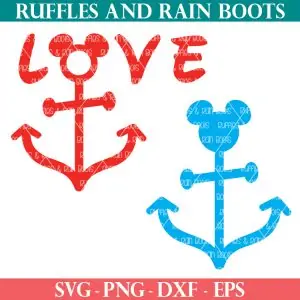 two Disney cruise SVG files for fish extender or gift