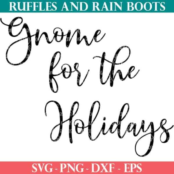 gnome for the holidays svg