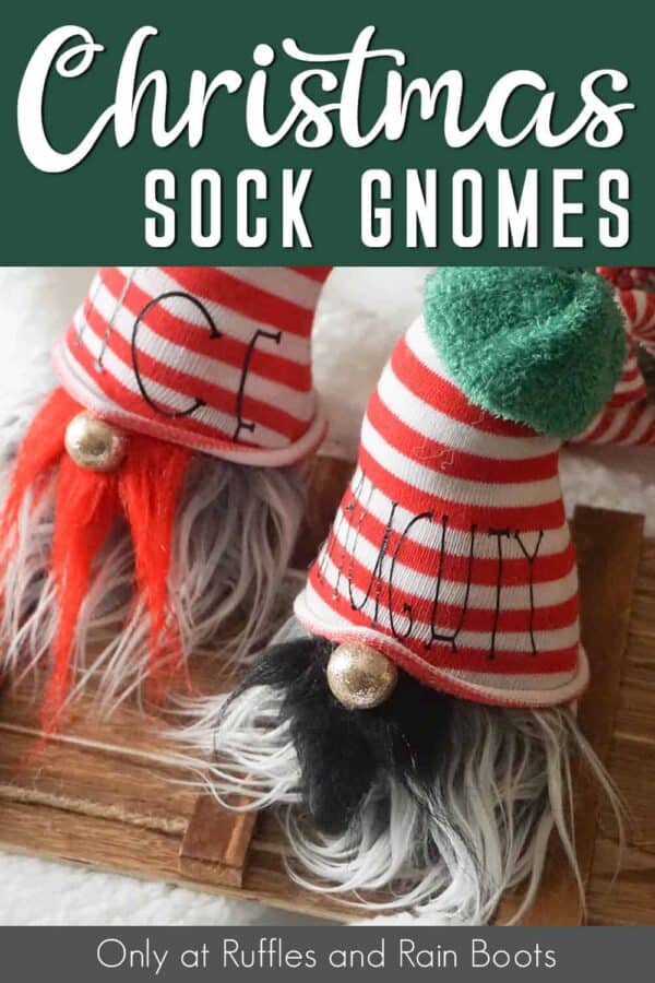 free naughty and nice svg with text which reads Christmas sock gnomes from Ruffles and rain Boots