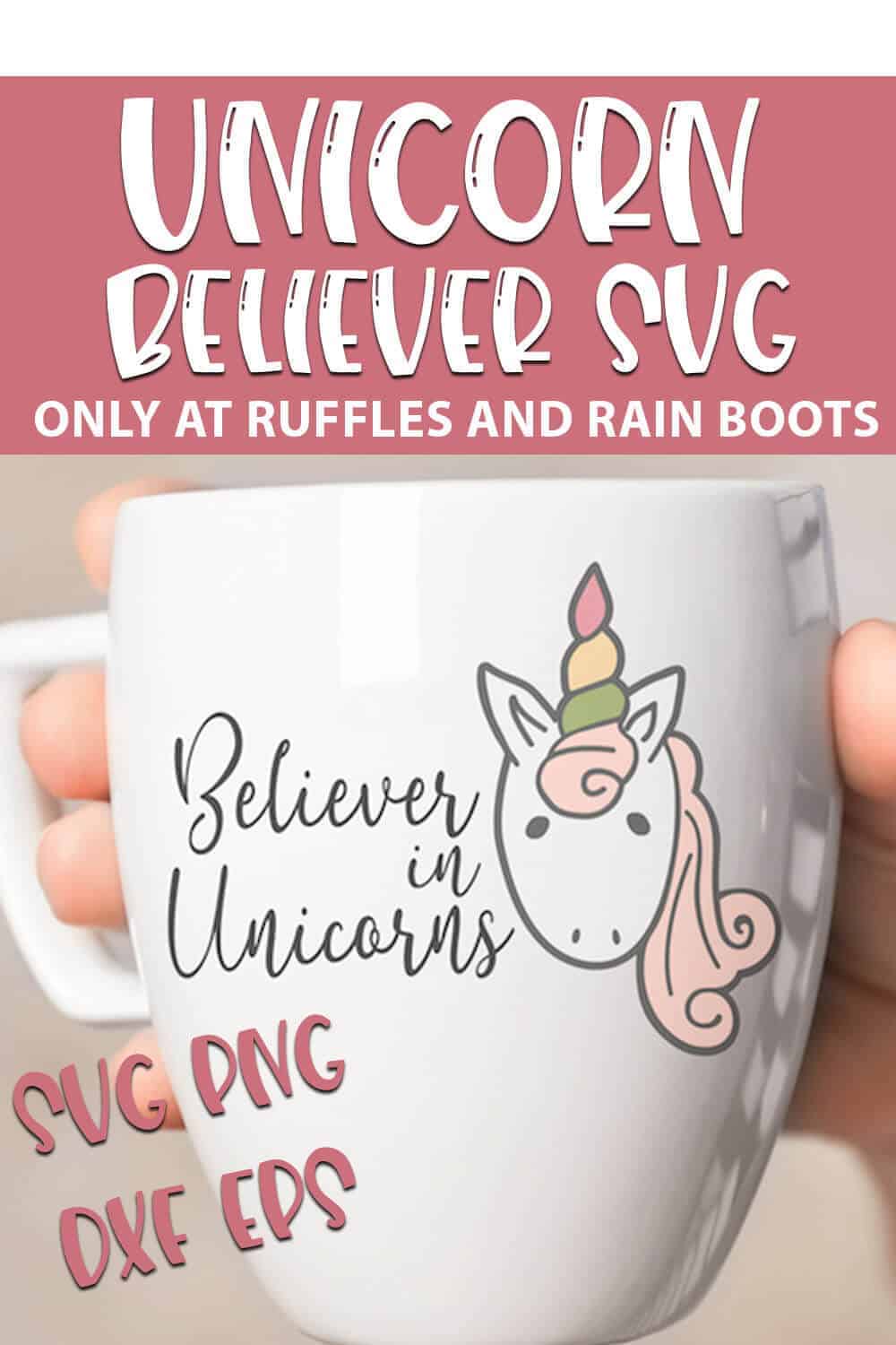 Believer in Unicorns SVG cut file for crafts