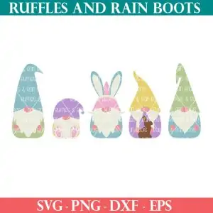 Easter Gnome SVGs For spring crafts