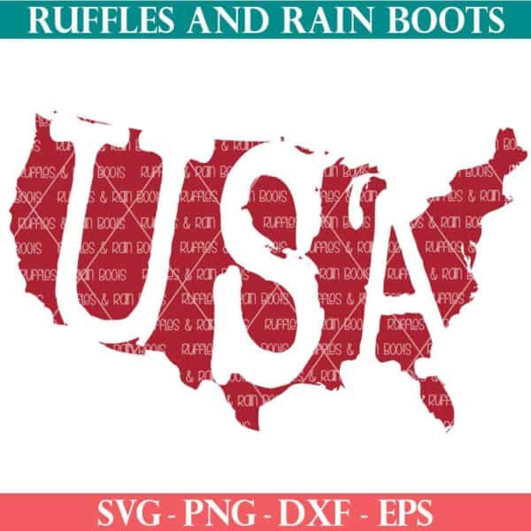 vintage distressed weathered usa silhouette svg from ruffles and rain boots