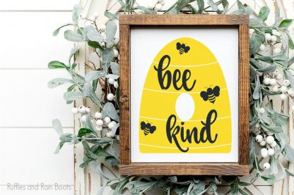 cute Bee Kind SVG set for cricut or silhouette