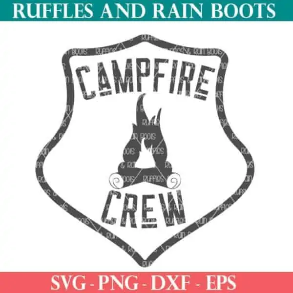 Campfire Crew cut file set for cricut or silhouette cutting machines