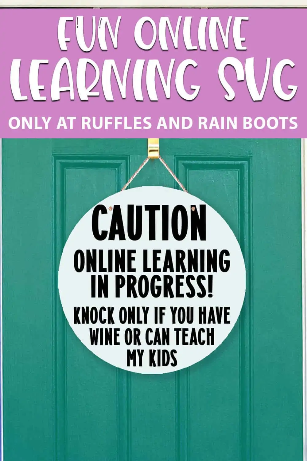 Online Learning cut file set for cricut or silhouette with text which reads fun online learning svg