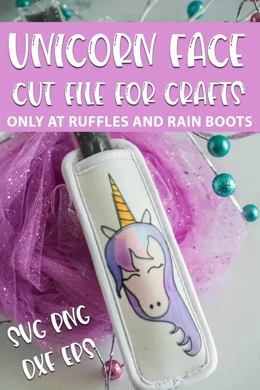 face unicorn svg for cricut or silhouette with text which reads unicorn face cut file for crafts svg png dxf eps