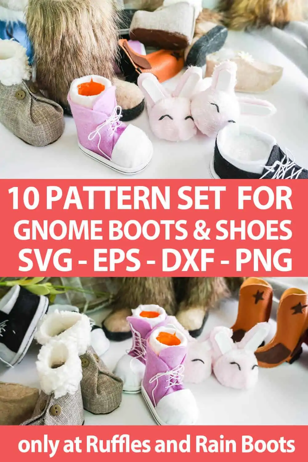 17 Gnome Boot and Shoe Patterns for Every Gnome Maker - Ruffles and Rain  Boots Shop