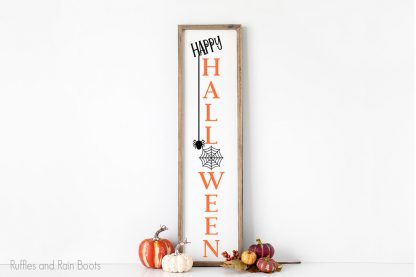 Happy Halloween Sign for porch cut file set for cricut or silhouette cutting machines