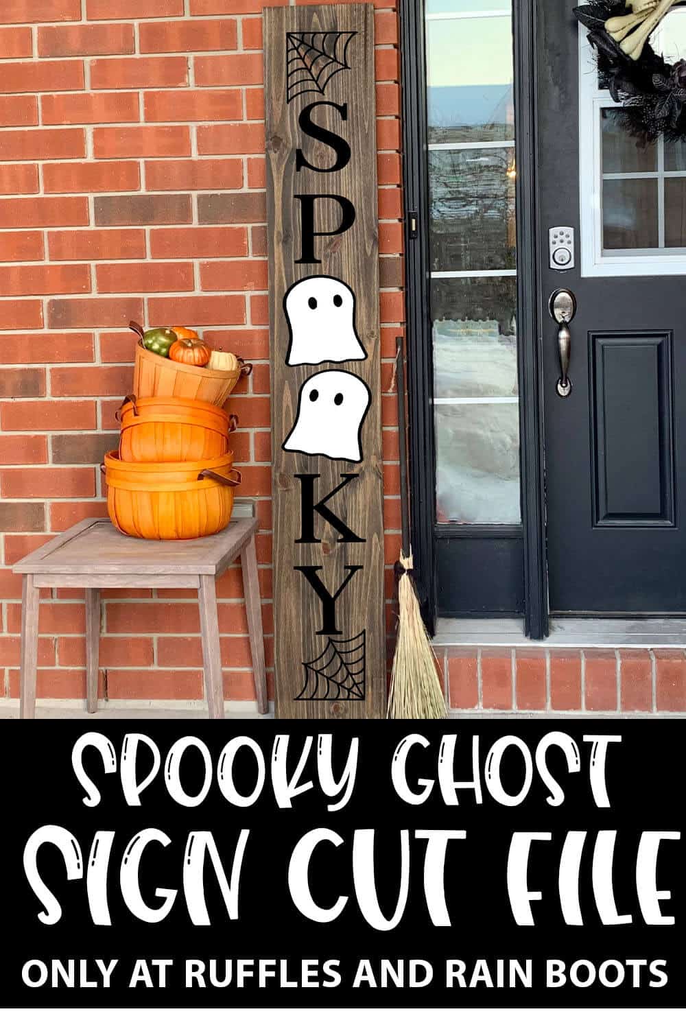 Download Vertical Spooky Ghost Svg Cut File Set For Cricut And Silhouette Ruffles And Rain Boots