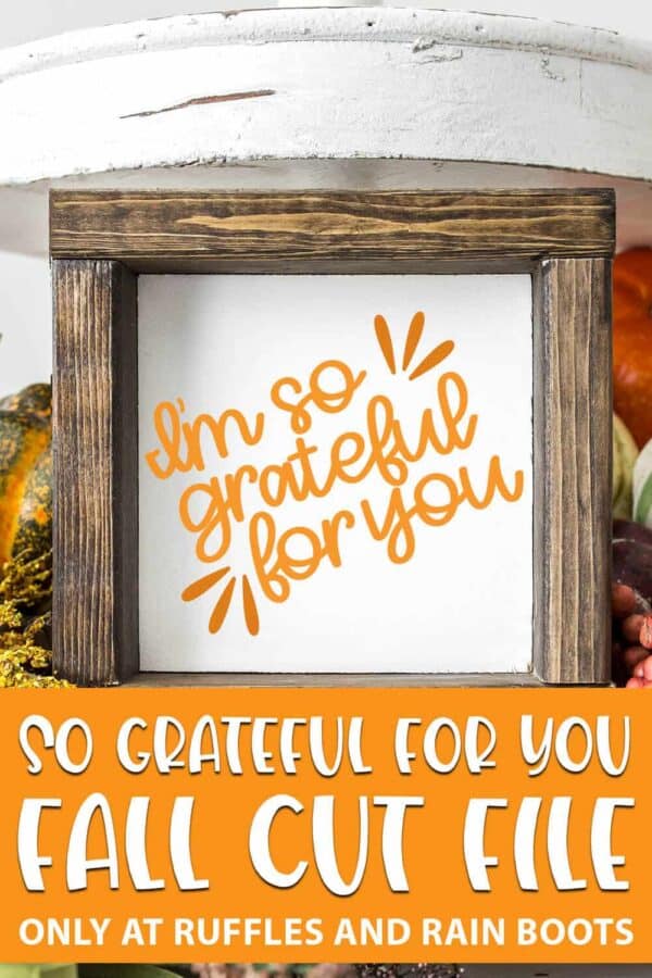 grateful fall svg for cutting machines with text which reads so grateful for you fall cut file