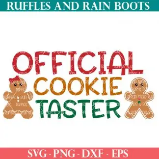 official cookie taster cut file for cricut or silhouette
