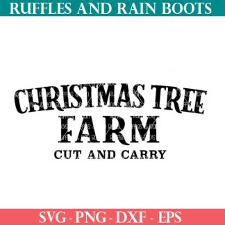 Christmas Tree Farm SVG Cut File Set for cricut or silhouette