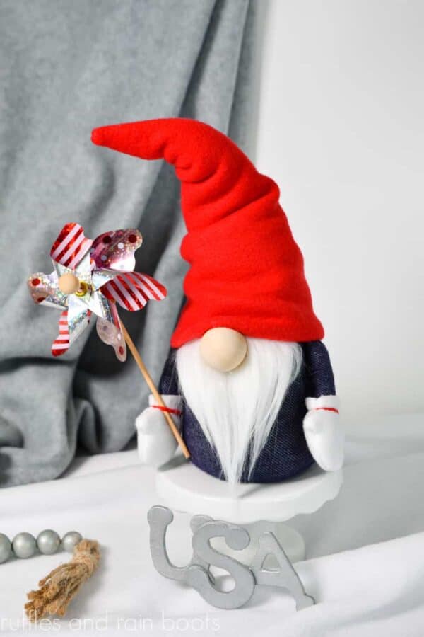 4th of July gnome pattern sewing patriotic