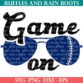 game on baseball svg in ruffles and rain boots shop