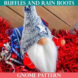 icelandic lovey gnome pattern ruffles and rain boots