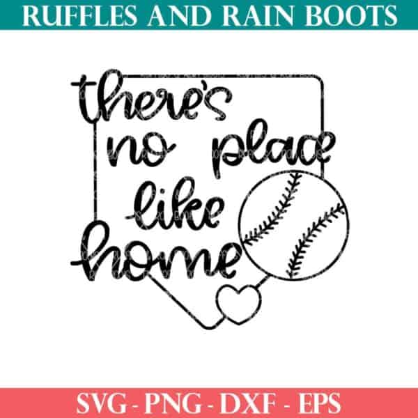 no place like home baseball svg from ruffles and rain boots shop