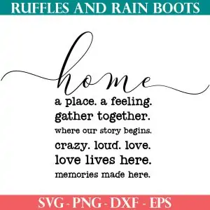 farmhouse home svg set from ruffles and rain boots