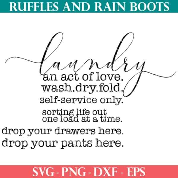 farmhouse laundry svg bundle from ruffles and rain boots