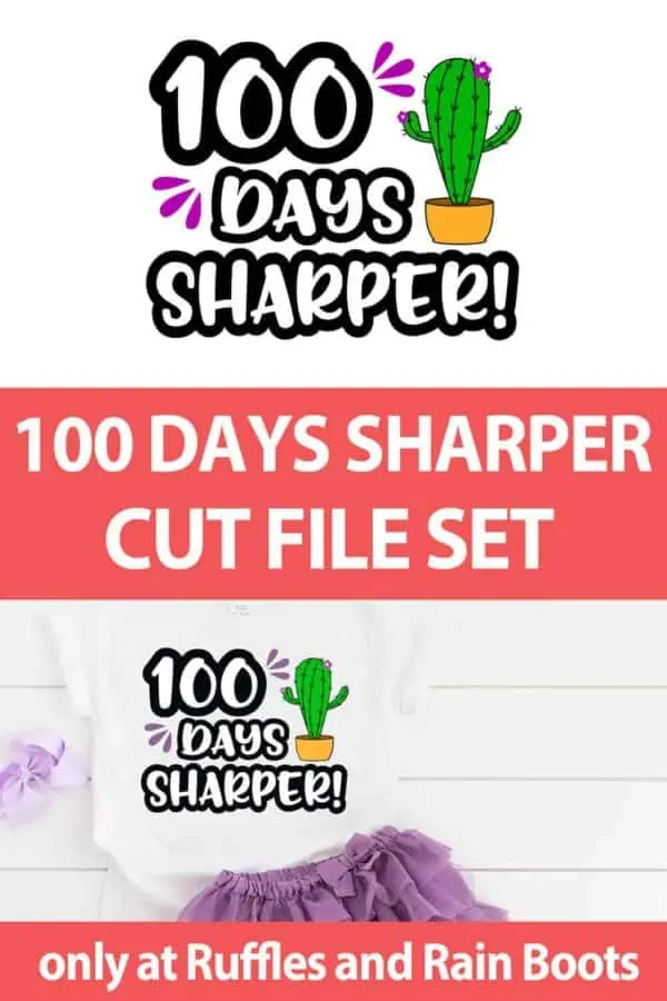 photo collage of 100 Days Sharper Cactus Cut File