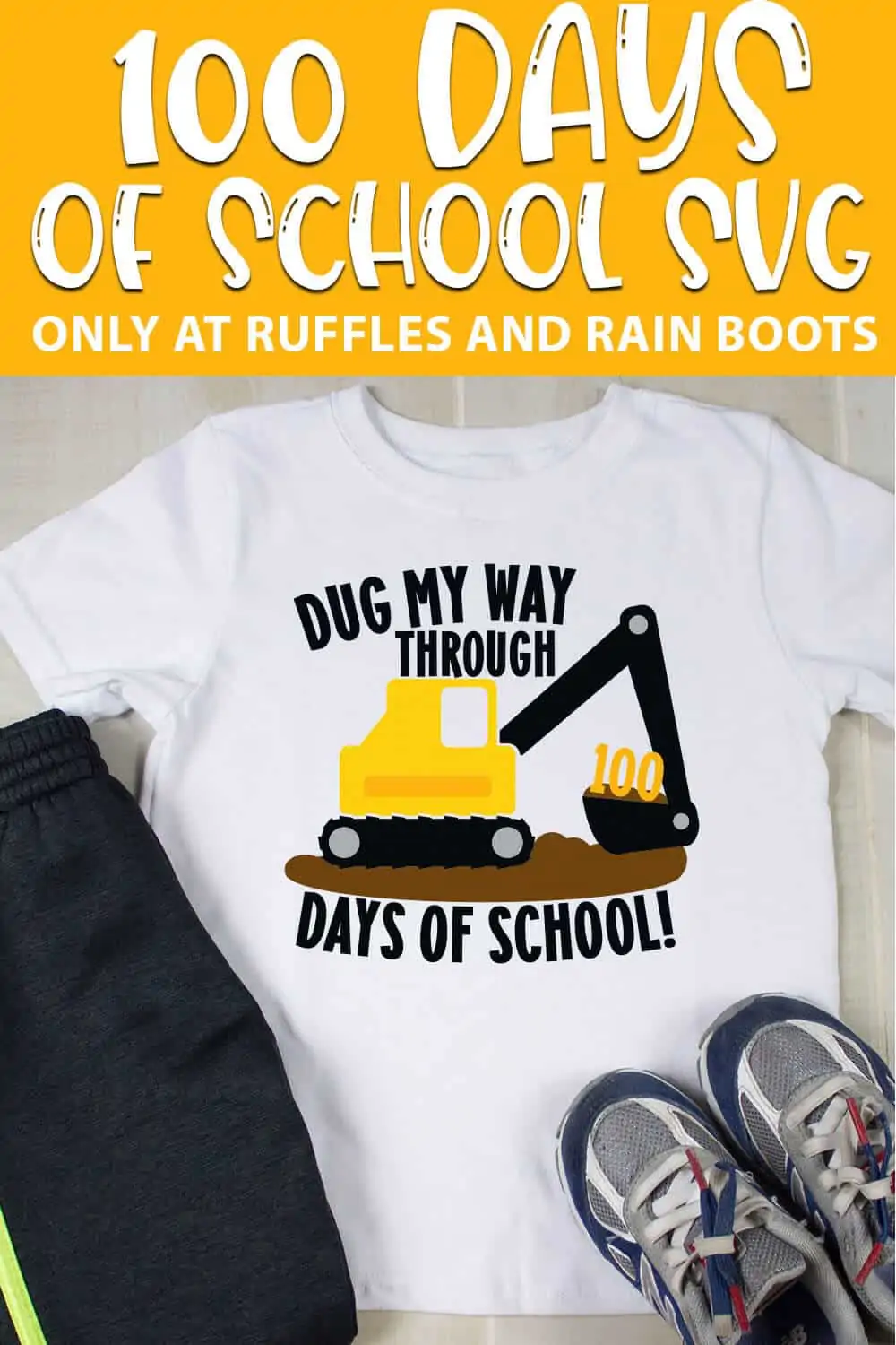 100 days of school construction cut file set for cricut or silhouette