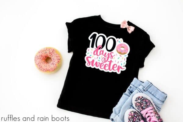 adorable 100 days sweeter donut doughnut 100 days of school