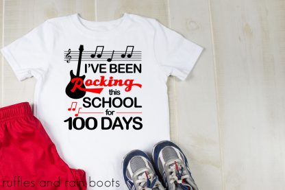 fun for boys rocking 100 days of school svg