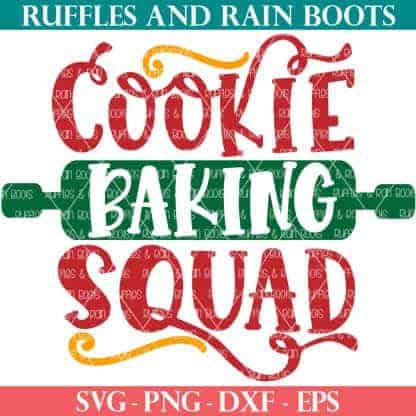 Cookie Baking Squad SVG for christmas