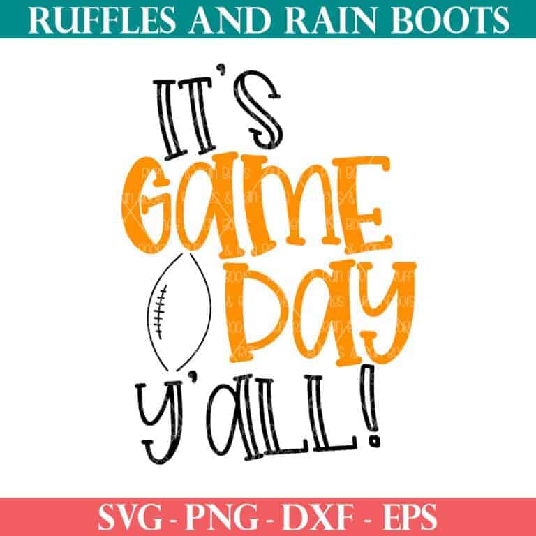 It’s Game Day Y’all SVG – A Football SVG for Cricut and Silhouette