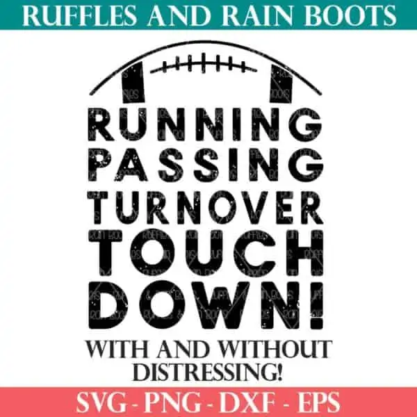 touchdown svg for football fans from ruffles and rain boots for cricut and silhouette cutting machines