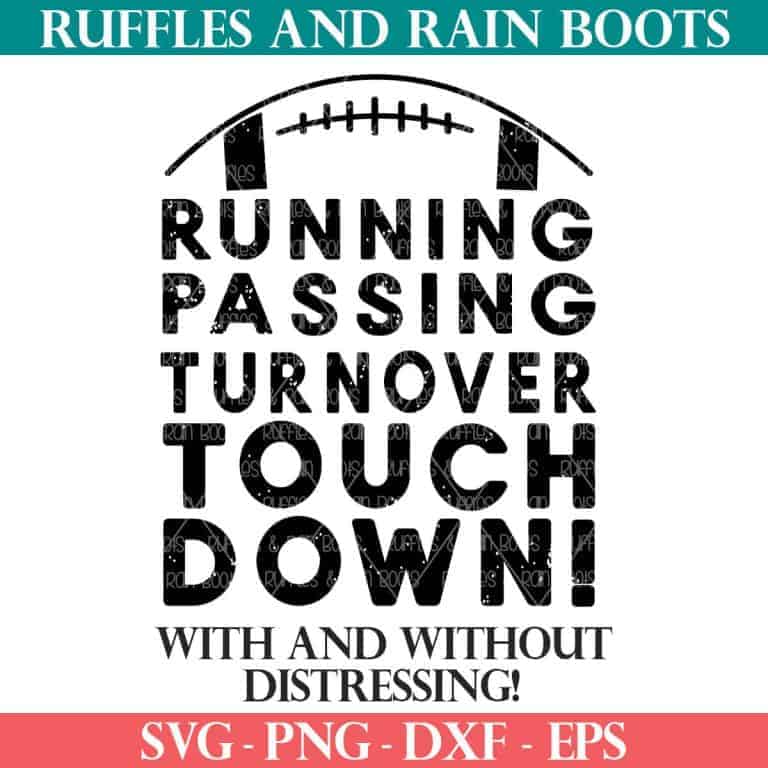 Touchdown SVG – A Football SVG for Cricut and Silhouette