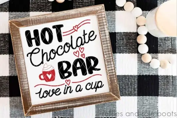hot chocolate bar svg cocoa cup whip cream christmas cut file set for cricut or silhouette