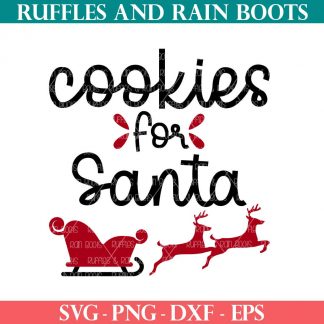 cookies for santa svg for christmas pot holder or apron from ruffles and rain boots