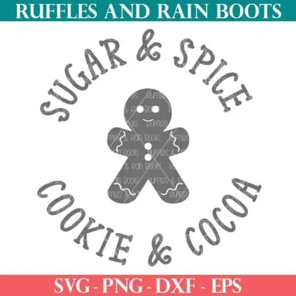 sugar and spice Christmas SVG
