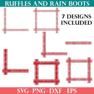 square grain sack svg files from ruffles and rain boots