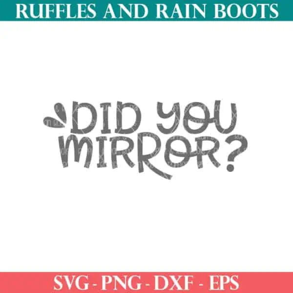 Did you mirror SVG free from Ruffles and Rain Boots free SVG.