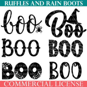 Free Boo SVG Bundle from Ruffles and Rain Boots free svg.