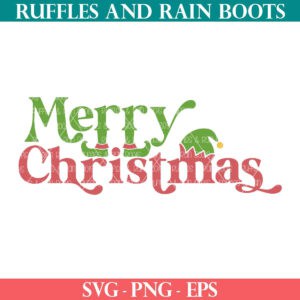 Merry Christmas Elf SVG from Ruffles and Rain Boots free SVG.