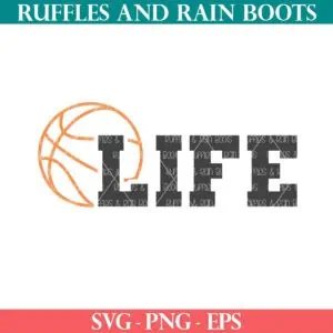 Free basketball life SVG from Ruffles and Rain Boots free SVG.