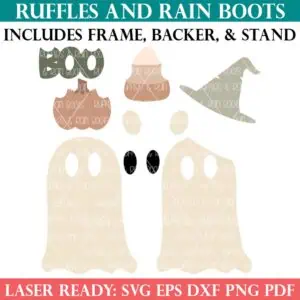 Halloween Ghost Sign SVG bundle from ruffles and rain boots SVG.