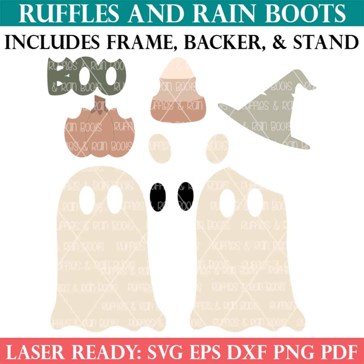 Halloween Ghost Sign SVG bundle from ruffles and rain boots SVG.