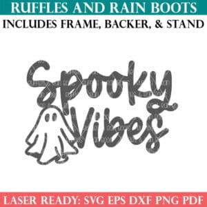 Halloween SVG Spooky Vibes SVG Ghost SVG from Ruffles and Rain Boots