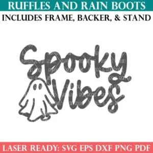 Halloween SVG Spooky Vibes SVG Ghost SVG from Ruffles and Rain Boots